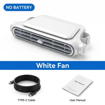 NOVAIRE™ Headrest Car Cooling Fan | USB & 3000mAh, 3 Speeds